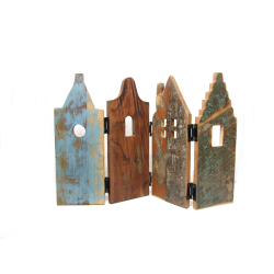 Domek Domki z egzotycznego drewna dekoracja stojąca